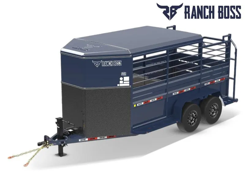 2024 Ranch Boss 3/4 Top Bumper Pull Livestock Trailer
