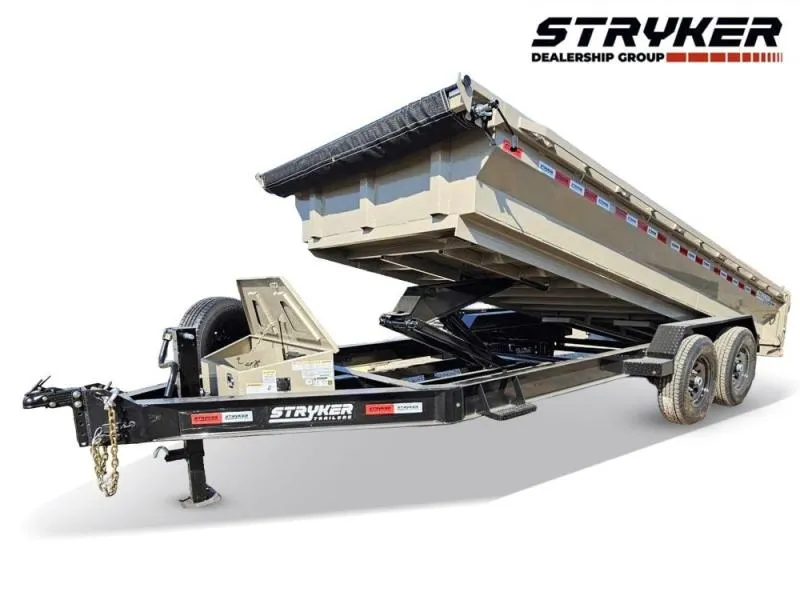 2025 14' Stryker EDT Bumper Pull Dump Trailer 20" Side Walls-(2) 7k Axles 4053