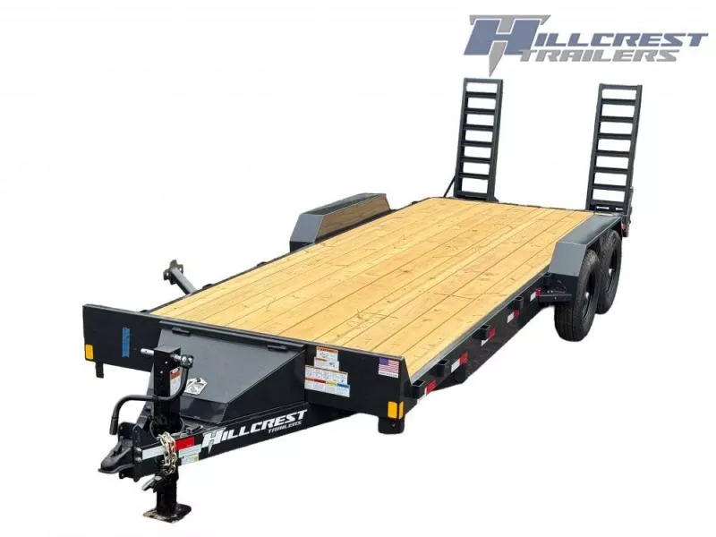 2026 22' BP Equipment Trailer Stand Up Ramps-7k Axles