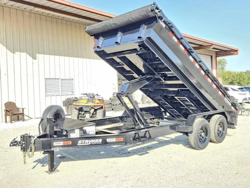 2025 16' Stryker EDT Bumper Pull Dump Trailer 20" Side Walls-(2) 7k Axles 004041