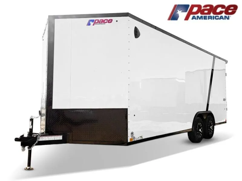 2026 8.5 x 20 Journey SE Flat Top Sloped V Nose Car Hauler (2) 5200 lbs Axles TU4805