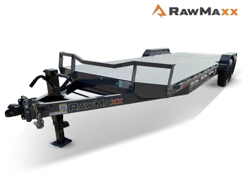 2026 24' RawMaxx ECX Equipment Trailer Slide In Ramps-(2) 8k Axles 129518