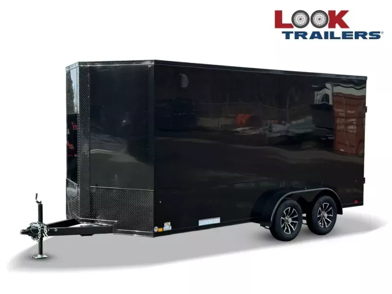 2026 7 x 16 Look Trailers ST DLX Flat Top V Nose Enclosed Trailer-(2) 3.5k lb Axles 141474