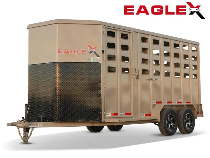 2024 EagleX Bumper Pull Livestock Trailer