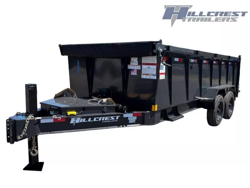 2025 16' Dump Trailer 40" Side Walls-Telescopic Lift-Hydraulic Jack 000851