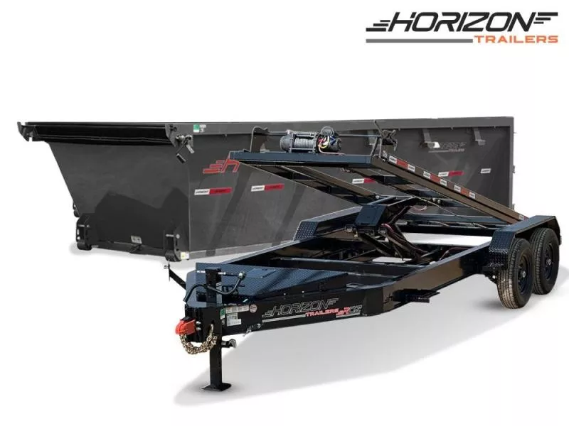 2025 Horizon 16' RDZ BP Roll off Bundle (2) 7k Axles + 1 Bin w/ 4' Walls 7789-A