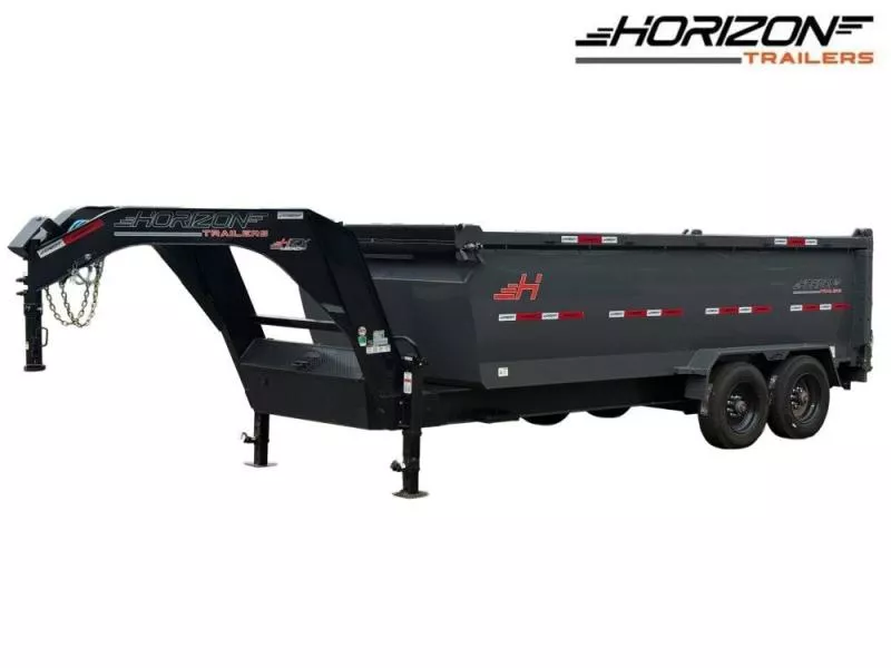 2025 16' HZX GN Dump Trailer 10K Axles 4' High Sides