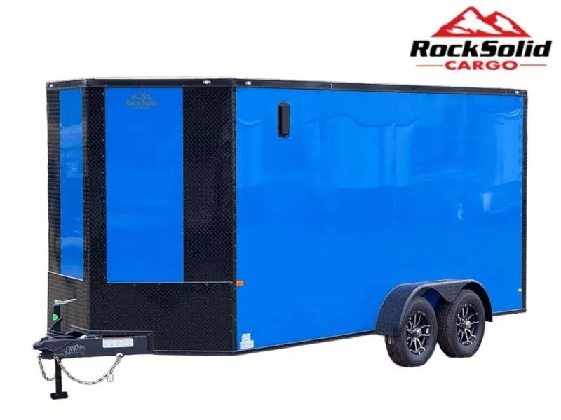 2025 7 x 16 TA Enclosed Trailer-Black Out Package-.080 Polycore-7' Interior