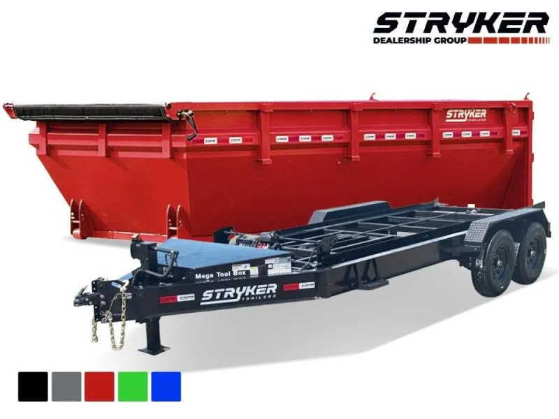 2026 Stryker 16' BP Roll Off Bundle (2) 7k Axles + Bin 4' Walls R1BP16