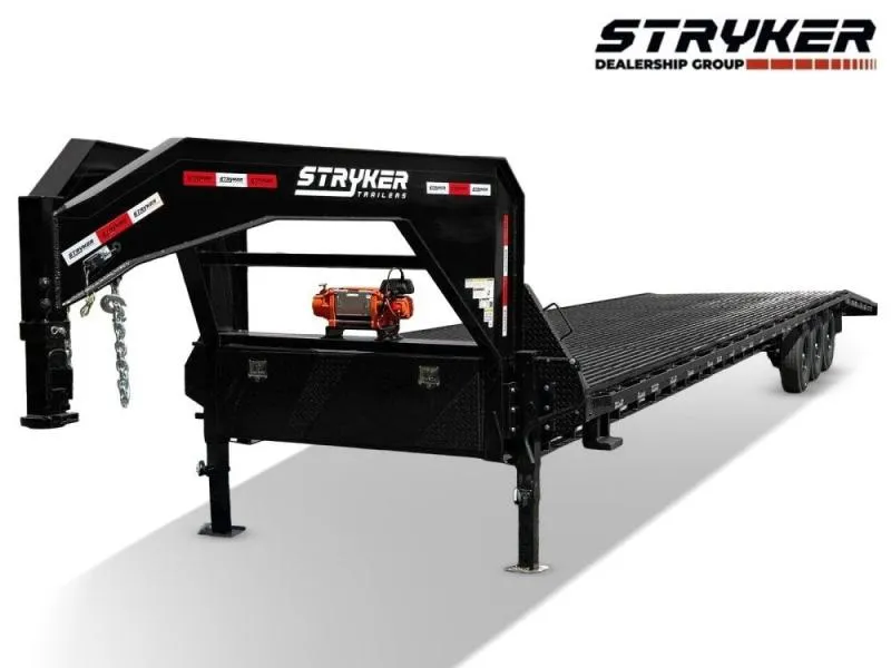 2025 44' Stryker Gooseneck Full Width Mesh Deck Multi Car Hauler (3) 7k Axles-12k GVWR Derated 4144
