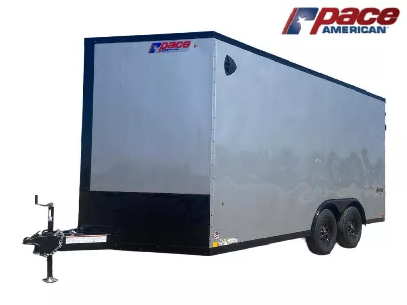 2026 8.5 x 16 Journey SE Flat Top Sloped V Nose Car Hauler (2) 3500 lbs Axles 132864