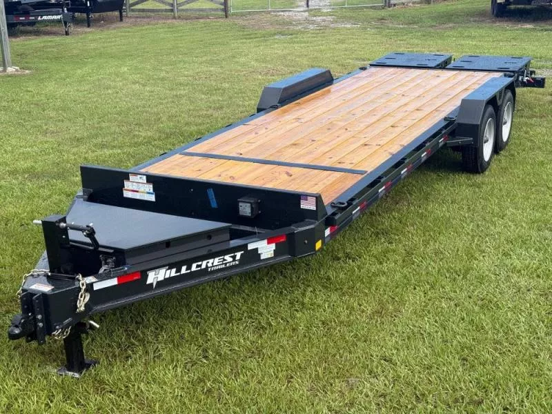 2026 24' I-Beam Equipment Trailer Mega Ramps BP-8k Axles-17.6k