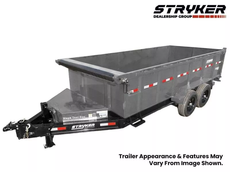 2025 16' SDT Dump Trailer 36" Side Walls-620 Scissor Lift-3 Way Gate