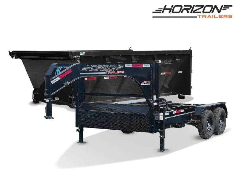 2024 Horizon 14' RDZ GN Roll off Bundle (2) 7k Axles + 1 Bins w/ 4' Walls 4835
