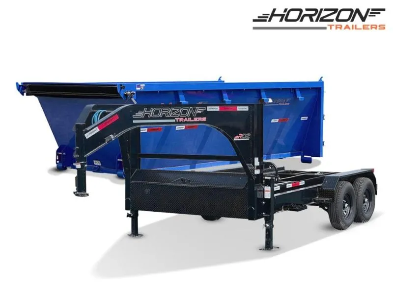 2024 Horizon 14' RDZ GN Roll off Bundle (2) 7k Axles + 1 Bins w/ 4' Walls 4835