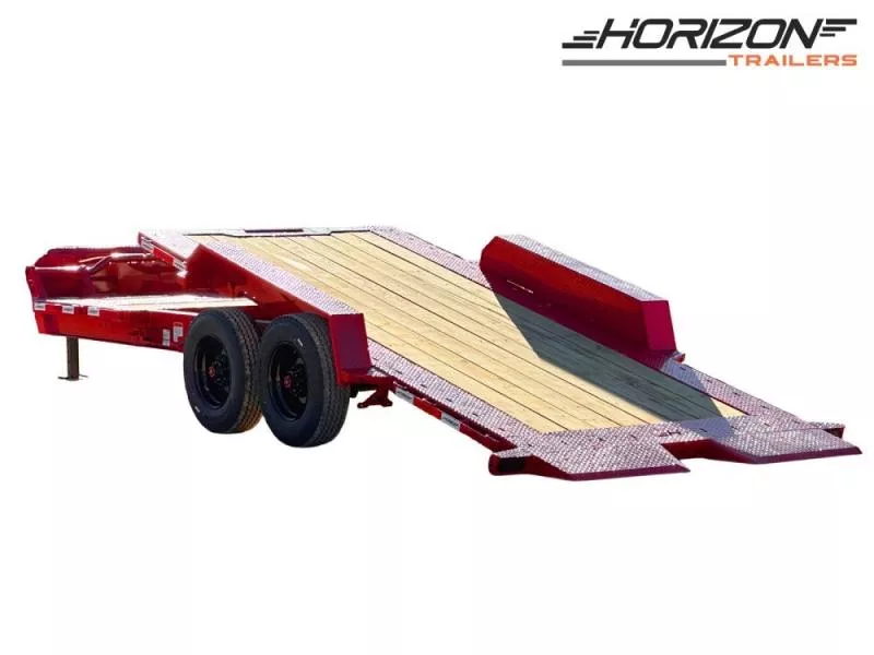 2026 22' Tilt Equipment Trailer Bumper Pull 82" Wide (2) 10K Axles 012931