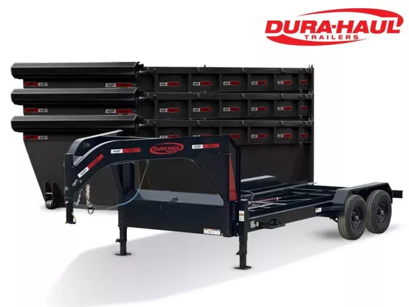 2025 Dura Haul 16' GN Roll off Bundle (2) 7k Axles + 3 Bins w/ 4' Walls 0963-A
