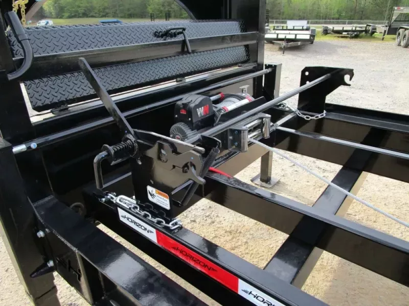 2026 16' Horizon RDZ Gooseneck Roll Off Base Trailer-(2) 7k Axles 015010