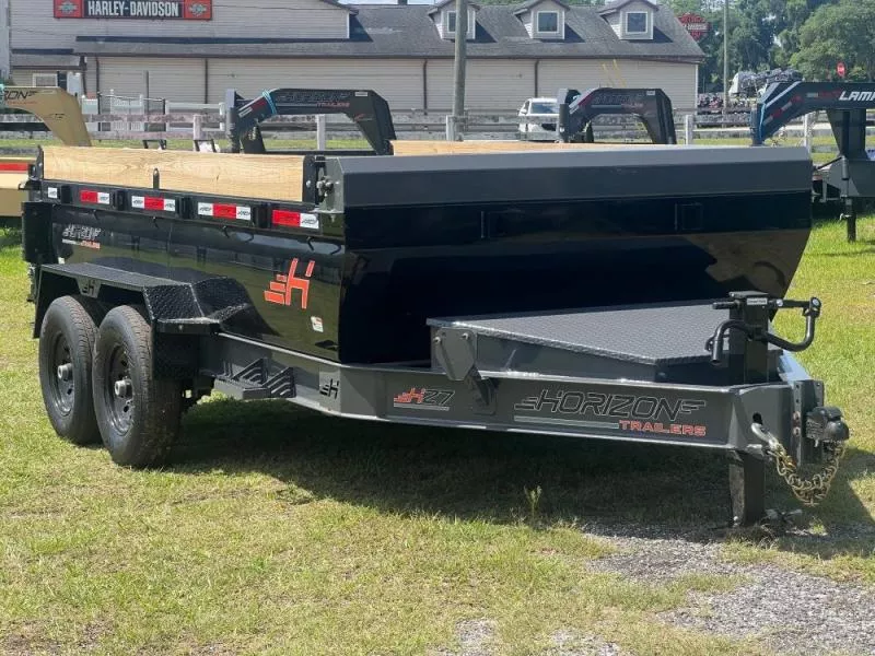 2024 14' HZ7 BP Dump Trailer 2-7k Axles 2' Walls 2523