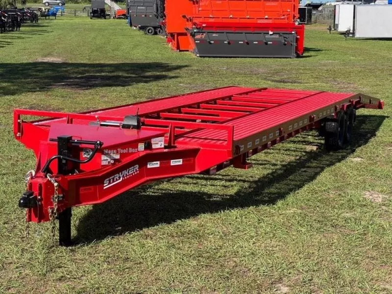 2025 36' Bumper Pull Two Car Trailer (2) 8k Axles-Mesh Deck-14 ply Tires & Spare-Winch 2923