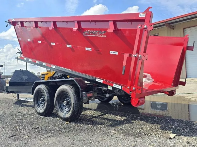 2025 Horizon 16' RDZ BP Roll off Bundle (2) 7k Axles + 1 Bin w/ 4' Walls 007990