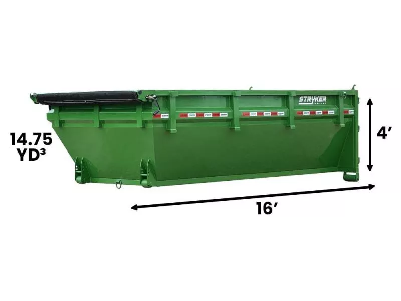 2025 16' Roll Off Bin 4' Walls R21100