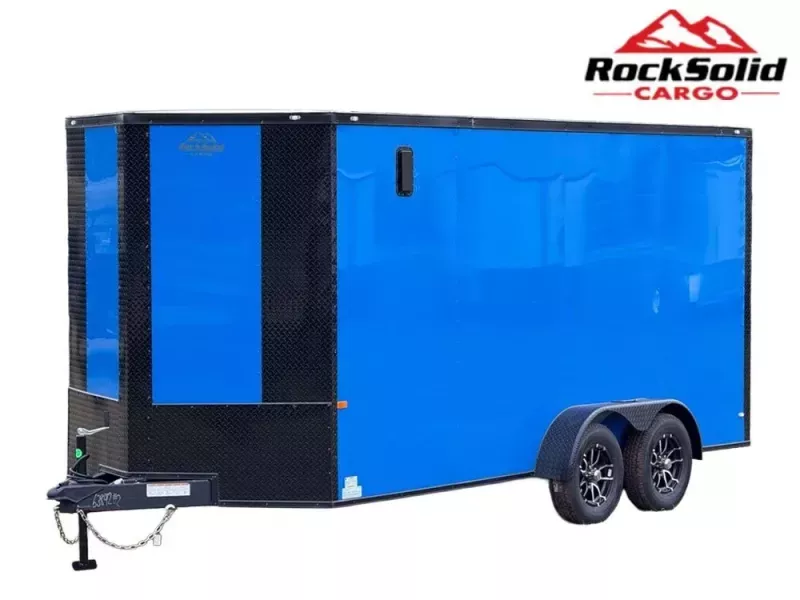 2026 7 x 16 TA Enclosed Trailer-Black Out Package-.080 Polycore-7' Interior 68421