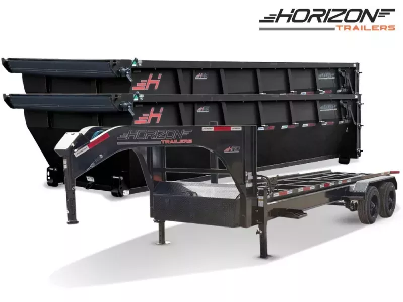 2026 Horizon 20' HRD GN Roll off Bundle (2) 10k Axles + 2 Bins w/ 4' Walls 011914
