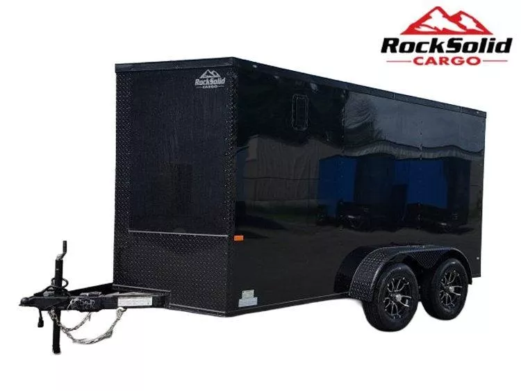 2025 6 x 12 TA Enclosed Trailer-Black Out Package-.080 Polycore