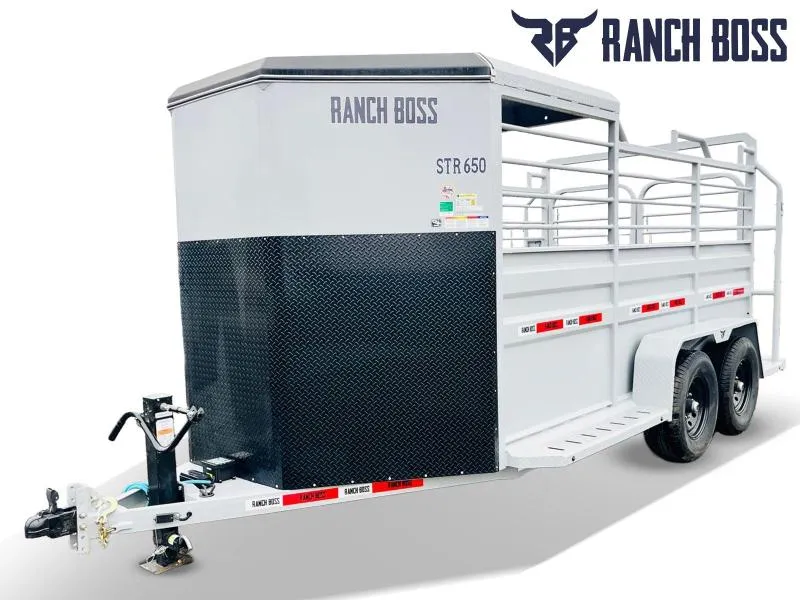2024 Ranch Boss 1/2 Top Bumper Pull Livestock Trailer