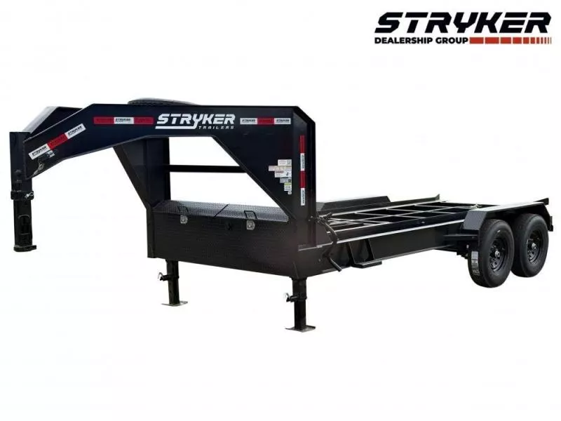 2025 16' Goosneck Roll Off Base Trailer (2) 7K Axles 14 ply Tires