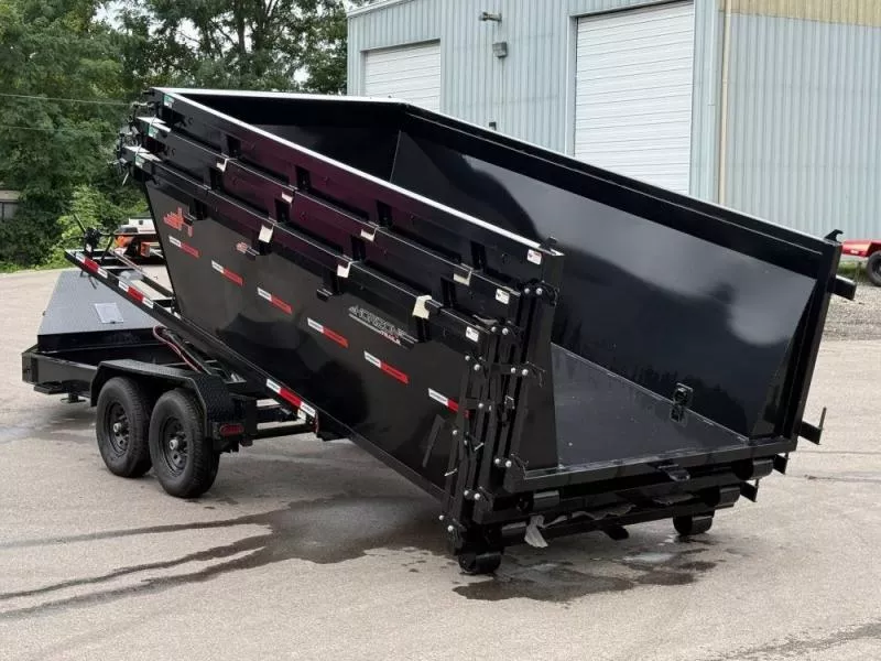 2025 Horizon 16' RDZ BP Roll off Bundle (2) 7k Axles + 3 Bins w/ 4' Walls 7987-C