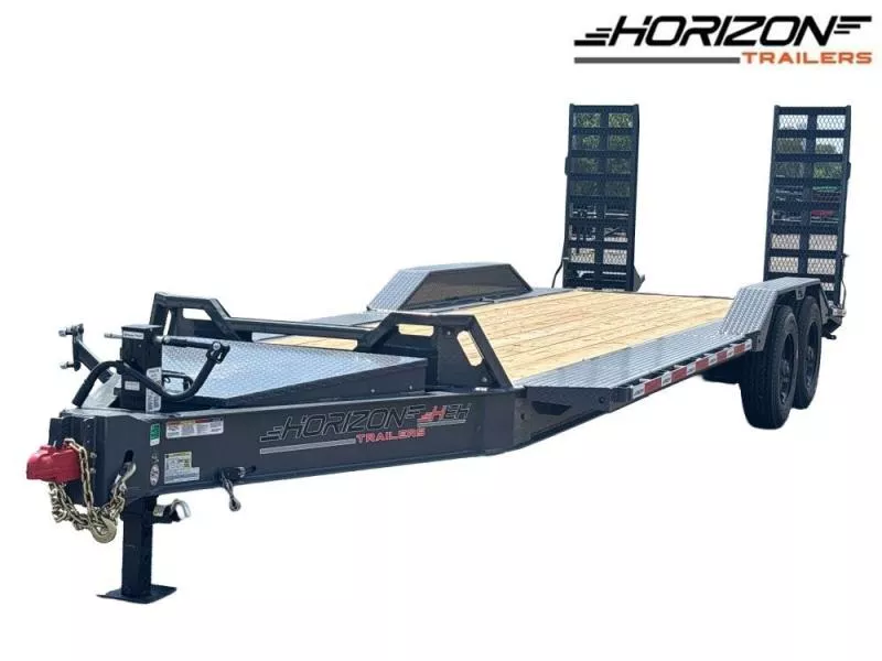 2025 22' HEH Equipment Trailer (2) 10K Axles, Drive Over Fenders, 3' Dove W/Stand Up Ramps