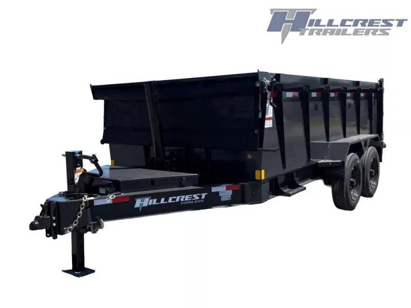 2025 14' Dump Trailer BP 40" Side Walls-Telescopic lift-8k Axles 000850