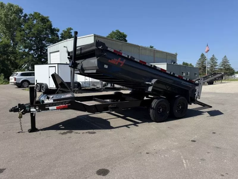 2025 14' LZ7 Dump Trailer 24" Walls-7k Axles-Telescopic Lift-14K GWVR