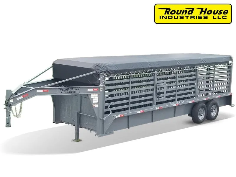 2024 Round House Industries Gooseneck Livestock Trailer