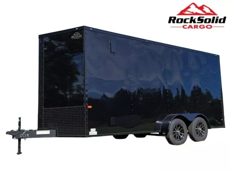 2026 7 x 16 TA Enclosed Trailer-Black Out Package-.080 Polycore-7' Interior 069300