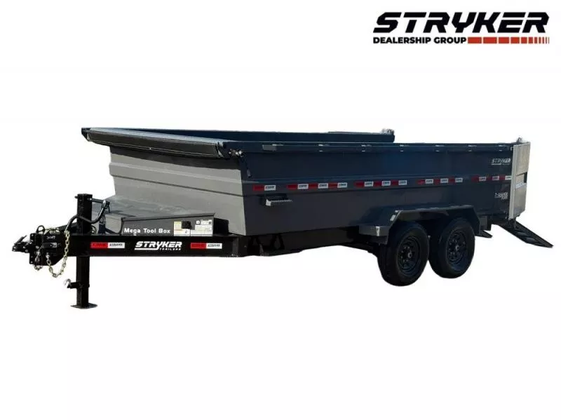 2025 16' SDT Dump Trailer 36" Side Walls-620 Scissor Lift-3 Way Gate
