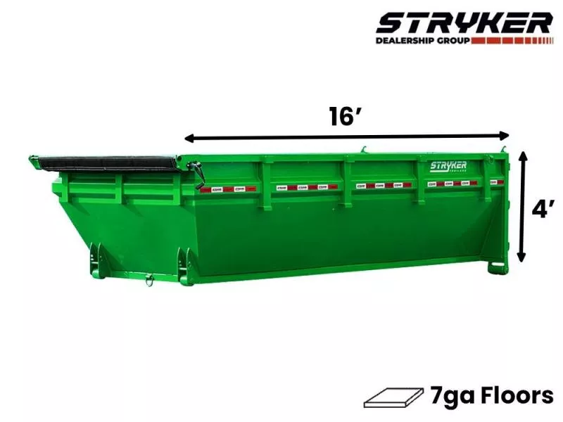 2025 16' Roll Off Bin 4' Walls 2-1342