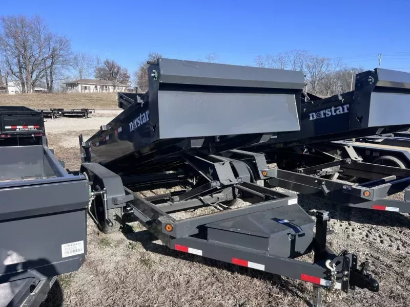 2026 12' x 72" Norstar DCB Bumper Pull Dump Trailer 20" Side Walls-(2) 5,200 lb Axles 109531