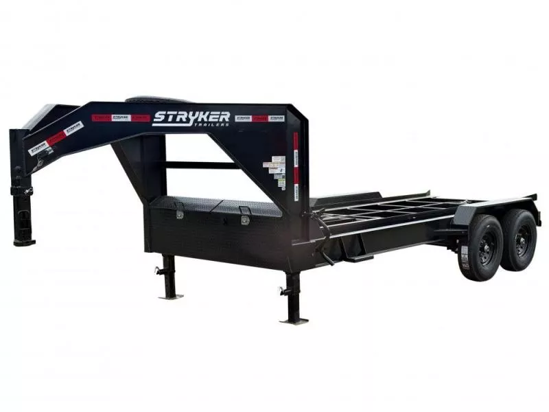 2025 16' Gooseneck Roll Off Base Trailer (2) 8K Axles 14 ply Tires