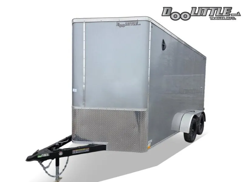 2025 7 x 14 Doolittle Enclosed Trailer-(2) 3.5k Axle 070748