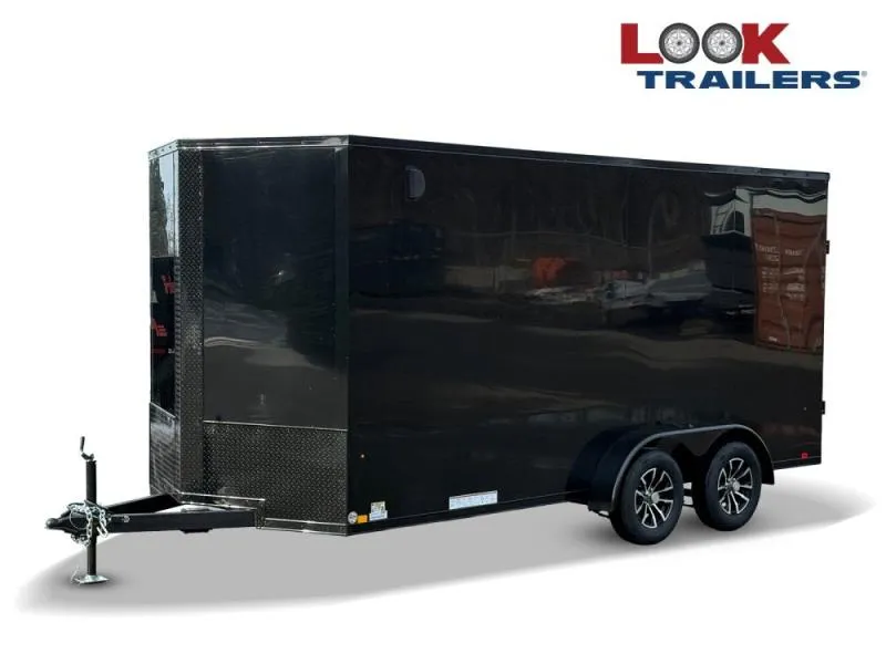 2026 7 x 16 Look Trailers ST DLX Flat Top V Nose Enclosed Trailer-(2) 3.5k lb Axles 141474