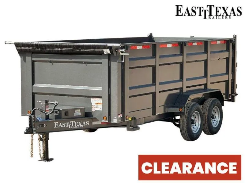 2026 83"x16' Bumper Pull Dump Trailer 48" Sides-14k GVWR 48613