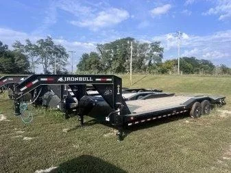 2026 26' Iron Bull ETG Gooseneck Equipment Trailer Mega Ramps Drive Over Fenders-(2) 7,000 lb Axles 909745