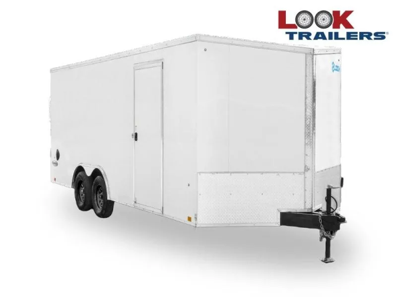 2026 8.5 x 20 Look Trailers Element SE Flat Top V Nose Enclosed Trailer-(2) 5.2k lb Axles 140440