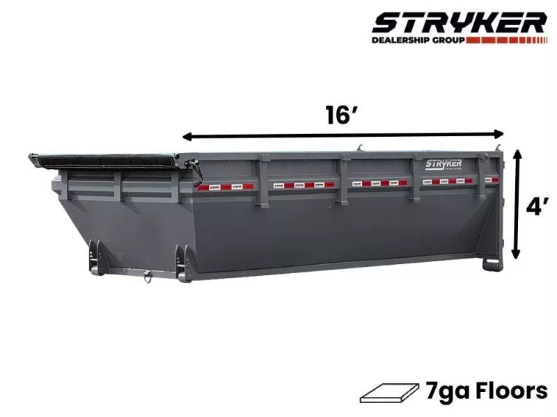 2026 16' Stryker Roll Off Bin-4' Side Walls 1370
