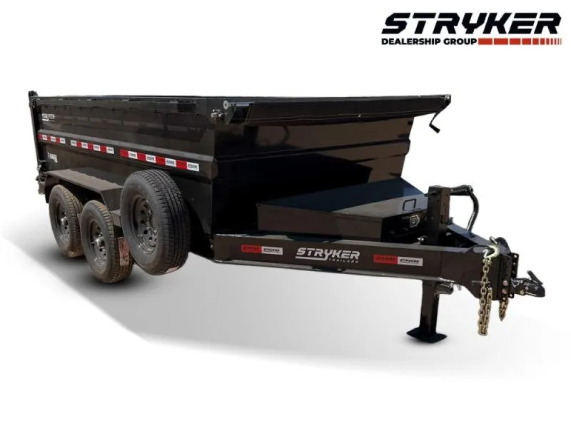 2026 12' Stryker SDT Dump Trailer 36" Side Walls-(2) 7k Axles 4154