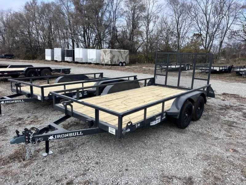 2026 14' x 83" Iron Bull UTB Bumper Pull Utility Trailer-(2) 3,500 lb Axles 109235