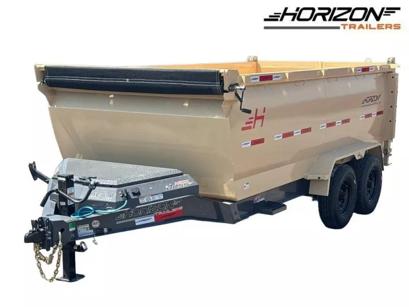 2025 14' HZ7 Dump 48" Sides-8K Axles-620 Scissor-14 ply Tires-2 Speed Jack 012674